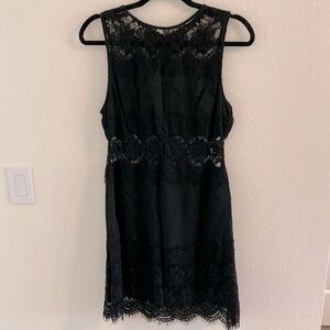 Black Lace Mini Dress